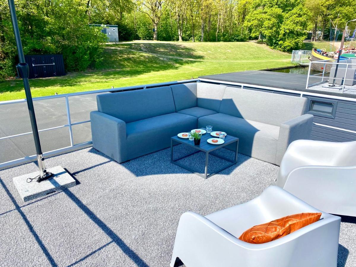 Houseboat Met Dakterras Mookerplas Middelaar Exteriér fotografie